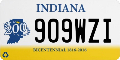 IN license plate 909WZI