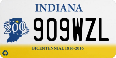 IN license plate 909WZL