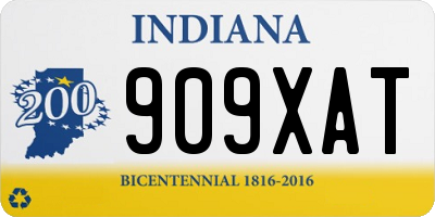 IN license plate 909XAT