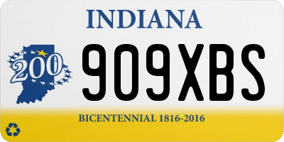 IN license plate 909XBS