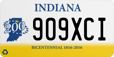 IN license plate 909XCI