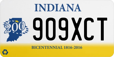 IN license plate 909XCT