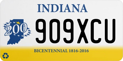 IN license plate 909XCU
