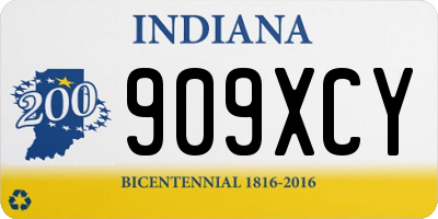 IN license plate 909XCY