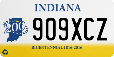 IN license plate 909XCZ