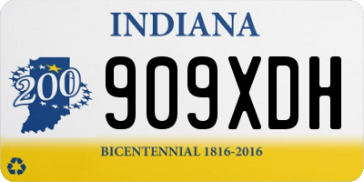 IN license plate 909XDH