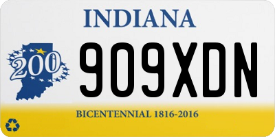 IN license plate 909XDN
