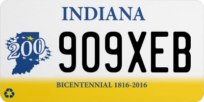 IN license plate 909XEB