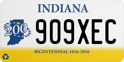 IN license plate 909XEC