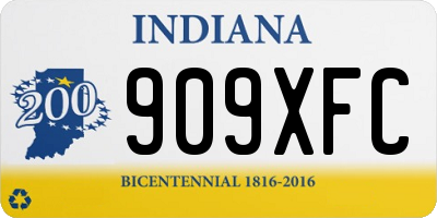 IN license plate 909XFC