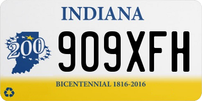 IN license plate 909XFH