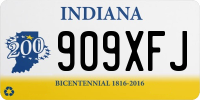IN license plate 909XFJ