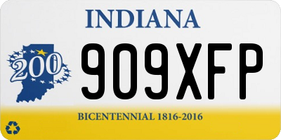 IN license plate 909XFP
