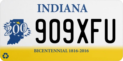 IN license plate 909XFU