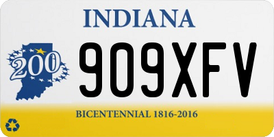 IN license plate 909XFV