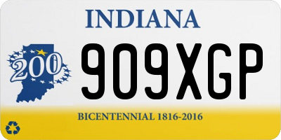 IN license plate 909XGP