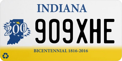 IN license plate 909XHE