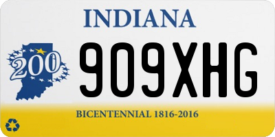 IN license plate 909XHG