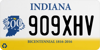 IN license plate 909XHV