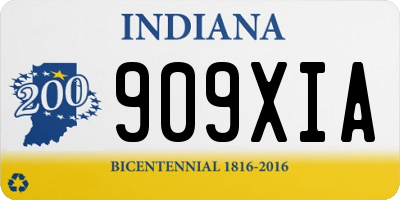 IN license plate 909XIA