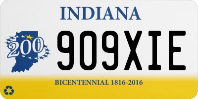IN license plate 909XIE