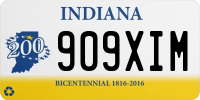 IN license plate 909XIM