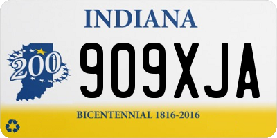 IN license plate 909XJA