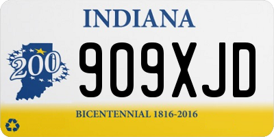IN license plate 909XJD