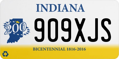 IN license plate 909XJS