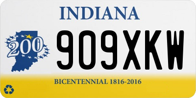 IN license plate 909XKW