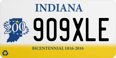 IN license plate 909XLE