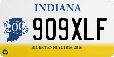 IN license plate 909XLF