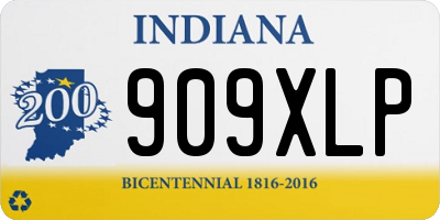 IN license plate 909XLP