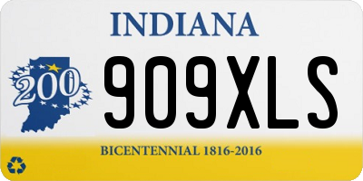IN license plate 909XLS