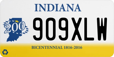IN license plate 909XLW