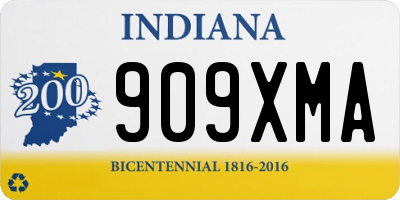 IN license plate 909XMA