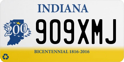 IN license plate 909XMJ