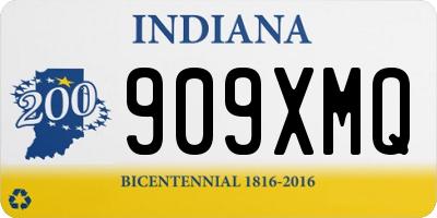 IN license plate 909XMQ