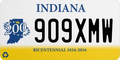 IN license plate 909XMW