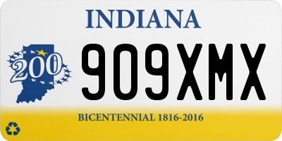 IN license plate 909XMX
