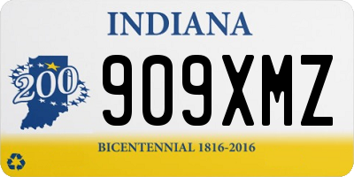 IN license plate 909XMZ