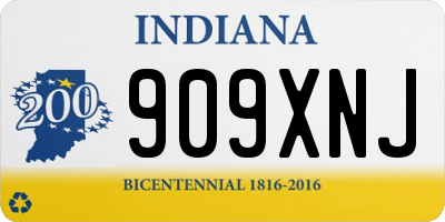 IN license plate 909XNJ