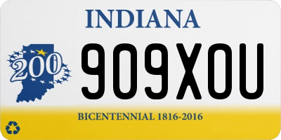 IN license plate 909XOU