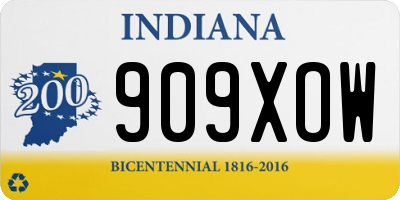IN license plate 909XOW