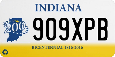 IN license plate 909XPB