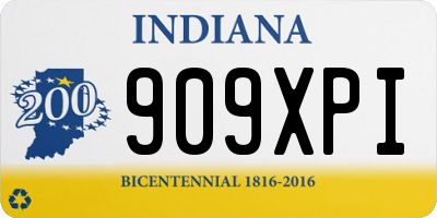IN license plate 909XPI