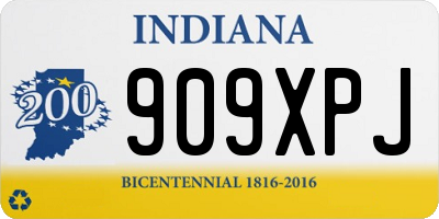 IN license plate 909XPJ