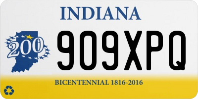 IN license plate 909XPQ