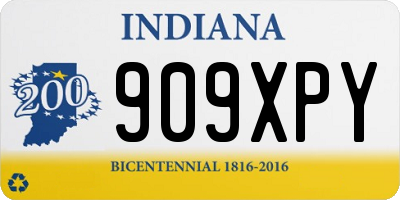 IN license plate 909XPY