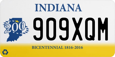 IN license plate 909XQM